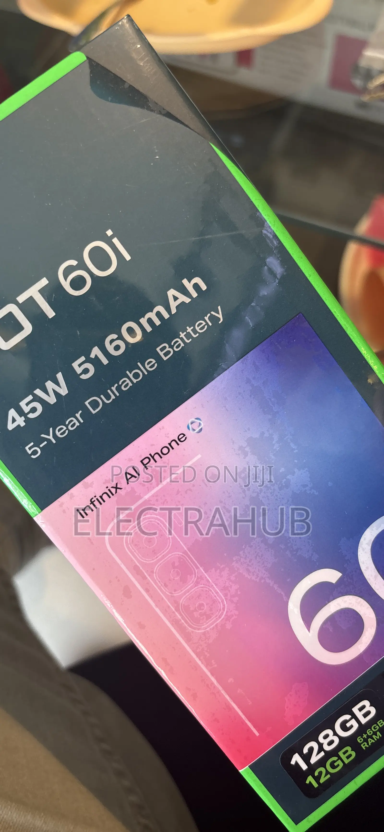 New Infinix Hot 60i 256 GB Black