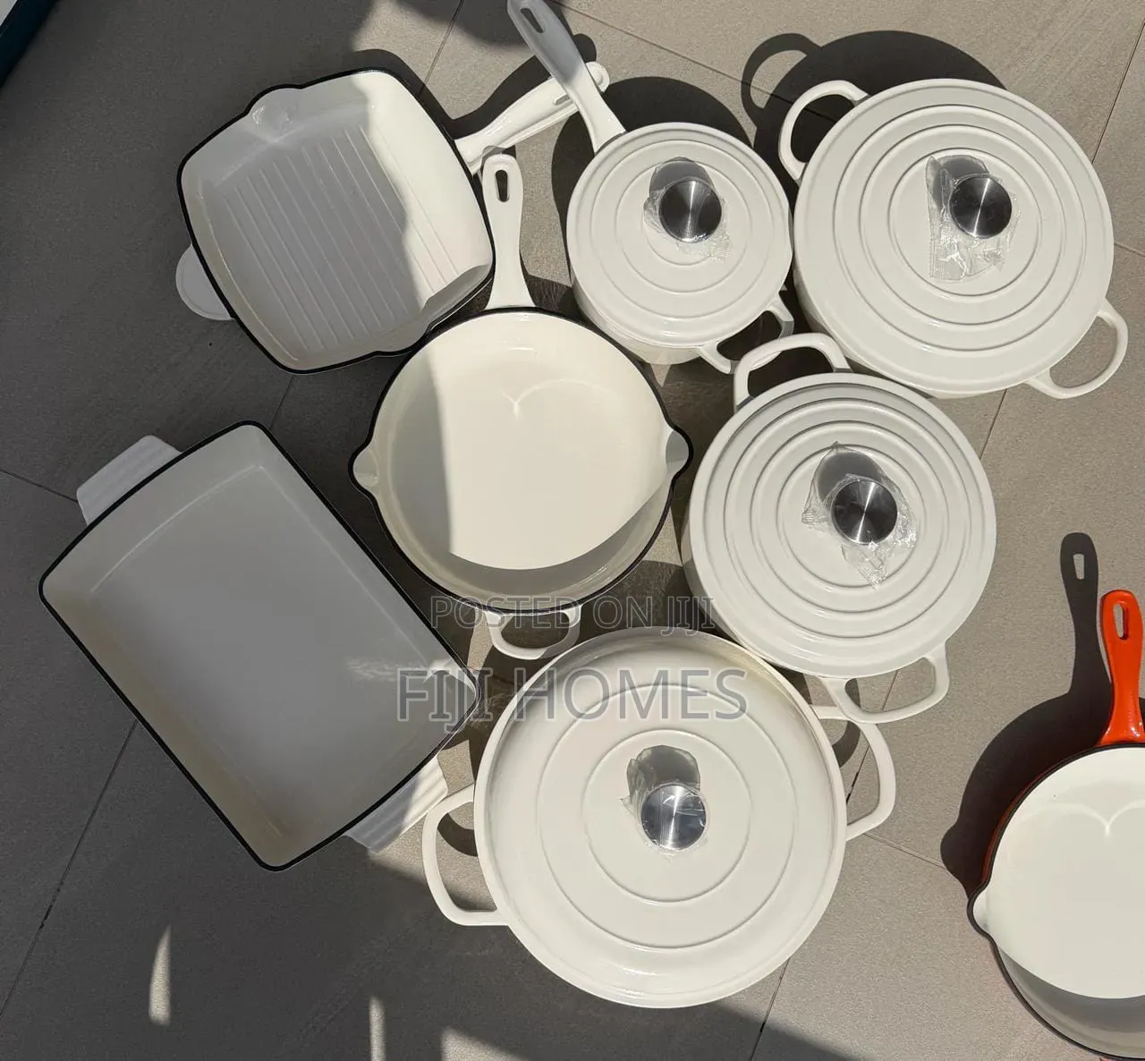 11pc Enamel Cast Iron Cookware Set