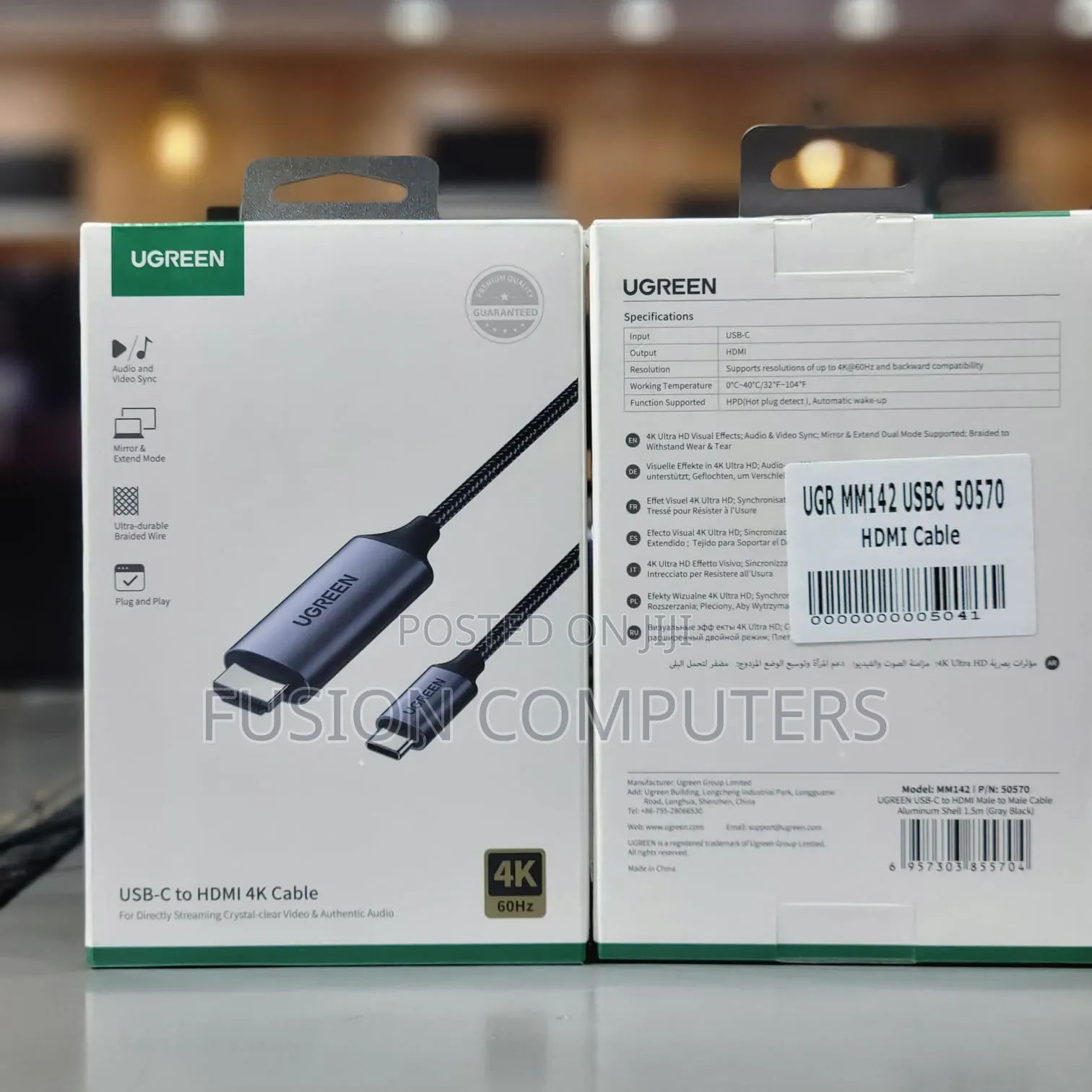 Ugreen Mm142 USB-C to Hdmi Cable