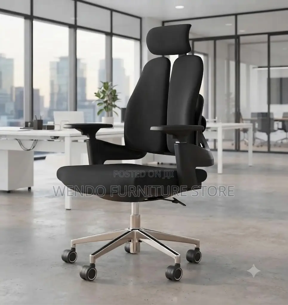 Office Chairs; Dual Backrest Orthopedic Office Fabricated Chairs