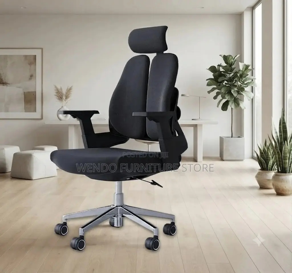 Office Chairs; Dual Backrest Orthopedic Office Fabricated Chairs