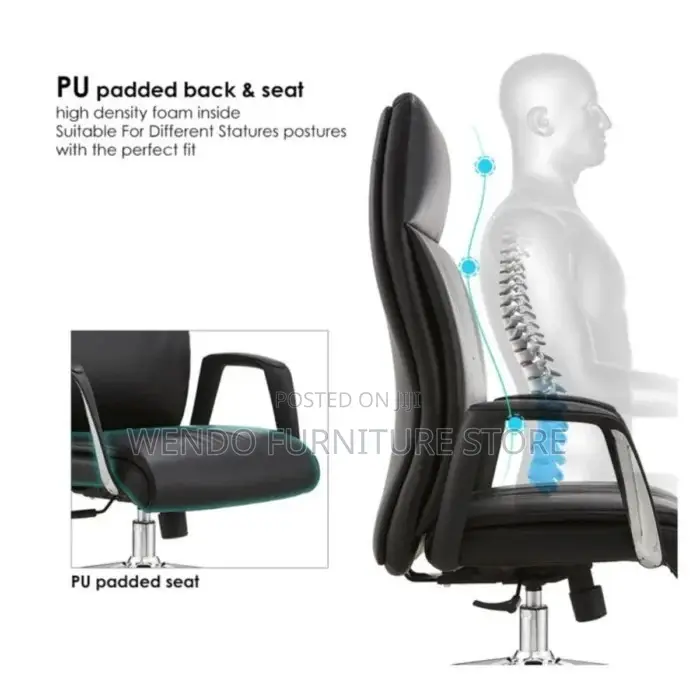 Office Chairs; High Back Leaders Executive Office Leather Chairs