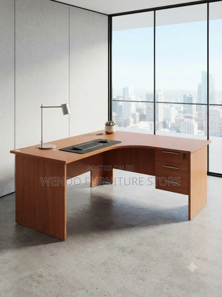 Office Desk; 1.4 Meters Office Curved Modern Reading Desk
