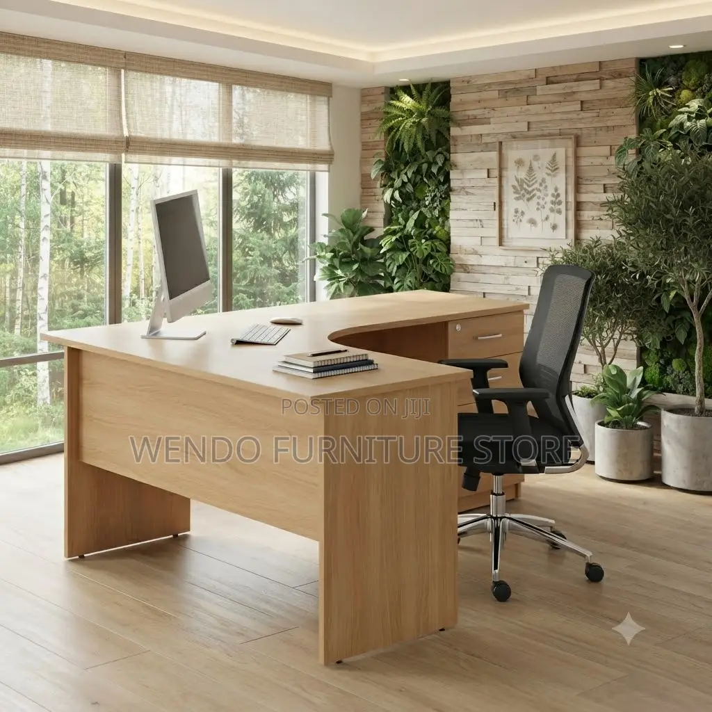 Office Desk; 1.4 Meters Office Curved Modern Reading Desk
