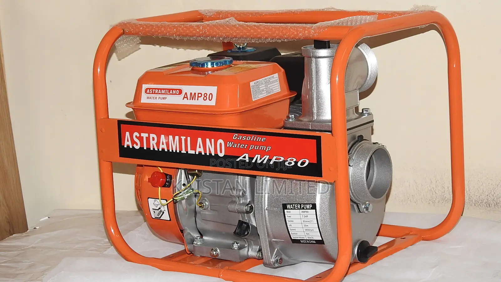 Astramilano 7.5HP Agricultural Water Pump 3 Inch