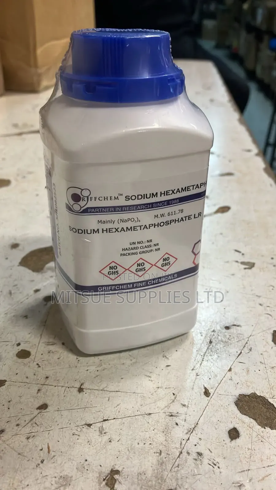 Sodium Hexametaphosphate LR 500g Griffchem
