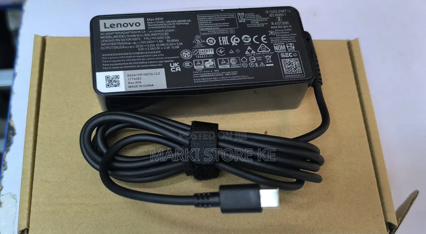 Lenovo Type C Laptop Adapter/Lenovo Laptop Charger 65Watts