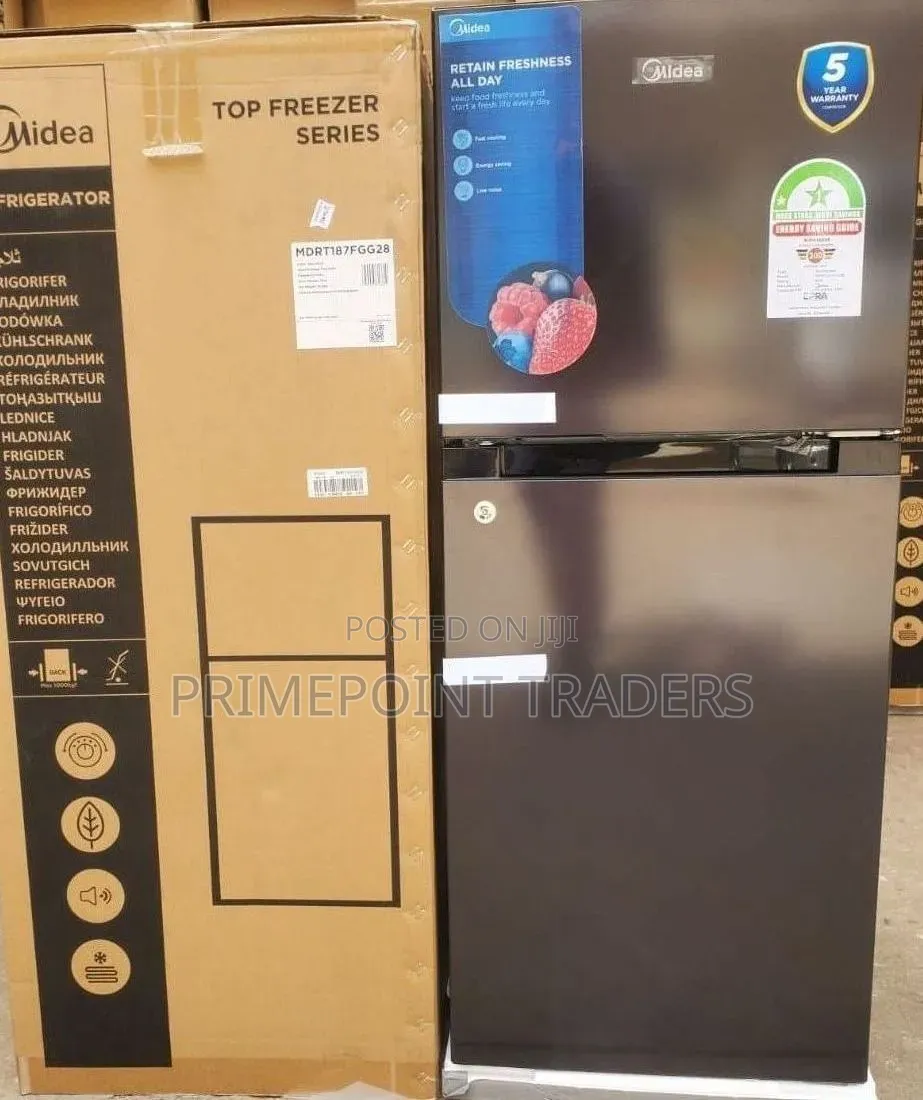 Midea 173 Litres Double Door Fridge – Smart Storage for Your Kitchen