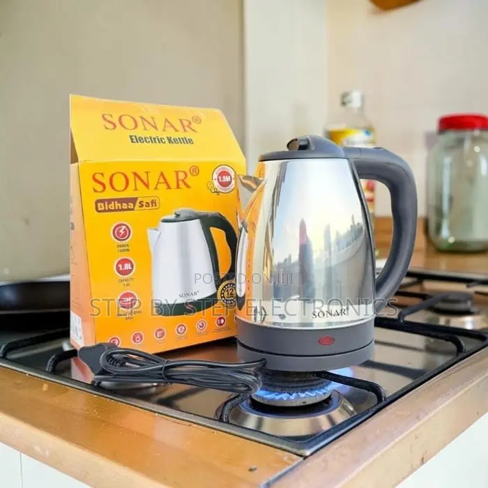 Secure Automatic Shut-Off Stainless Steel Electric Kettle