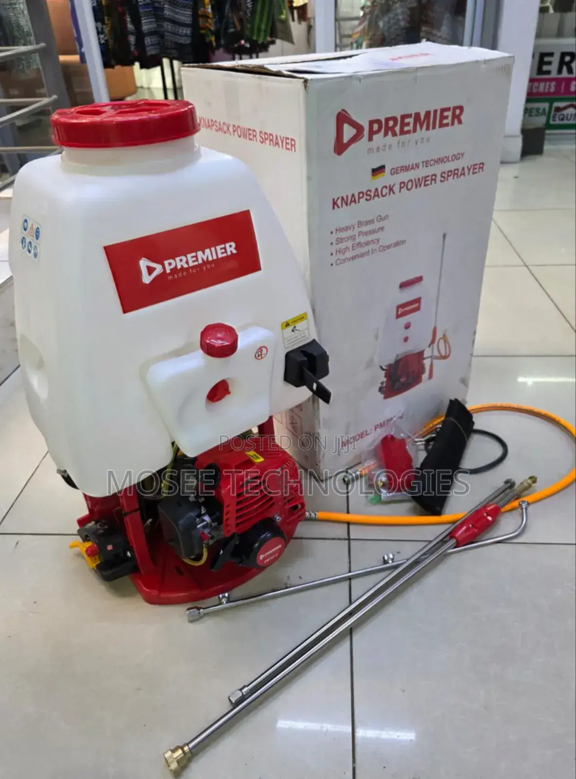 Premier 20L Knapsack Power Sprayer Petrol Engine Farm Sprayer