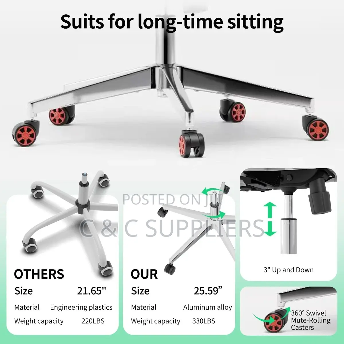 Orthopedic High Backrest Office Chair.