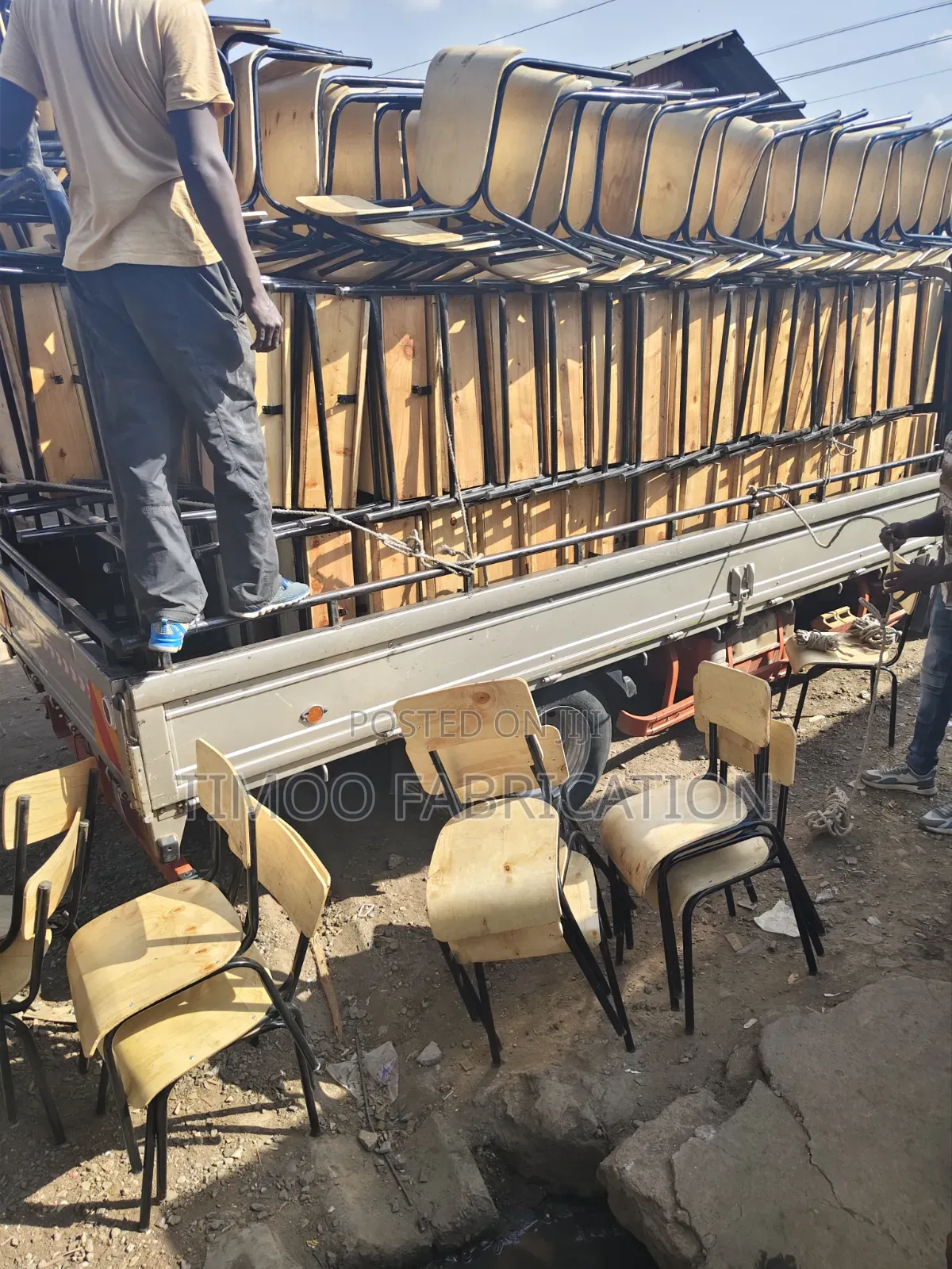 School Lockers and Chairs