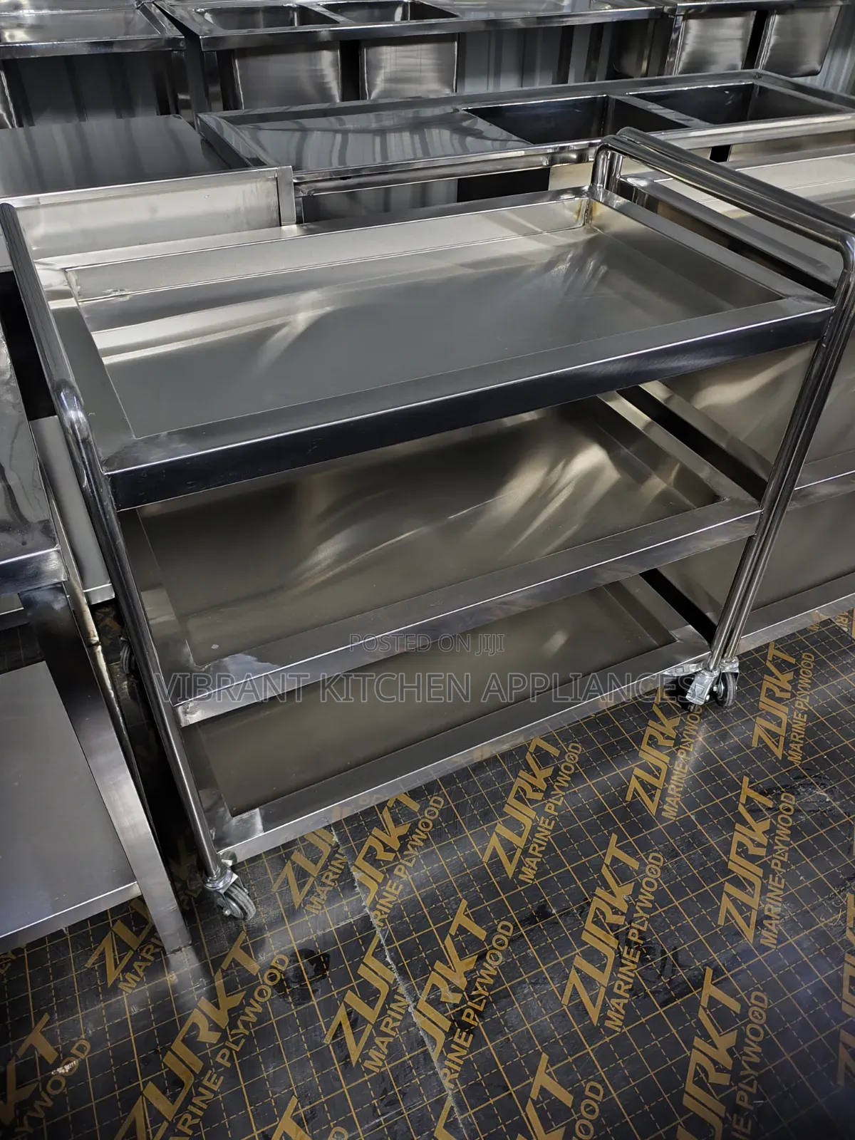 Three‐Tier Stainless Steel