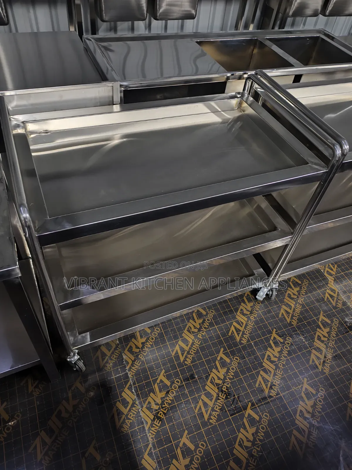 Three‐Tier Stainless Steel