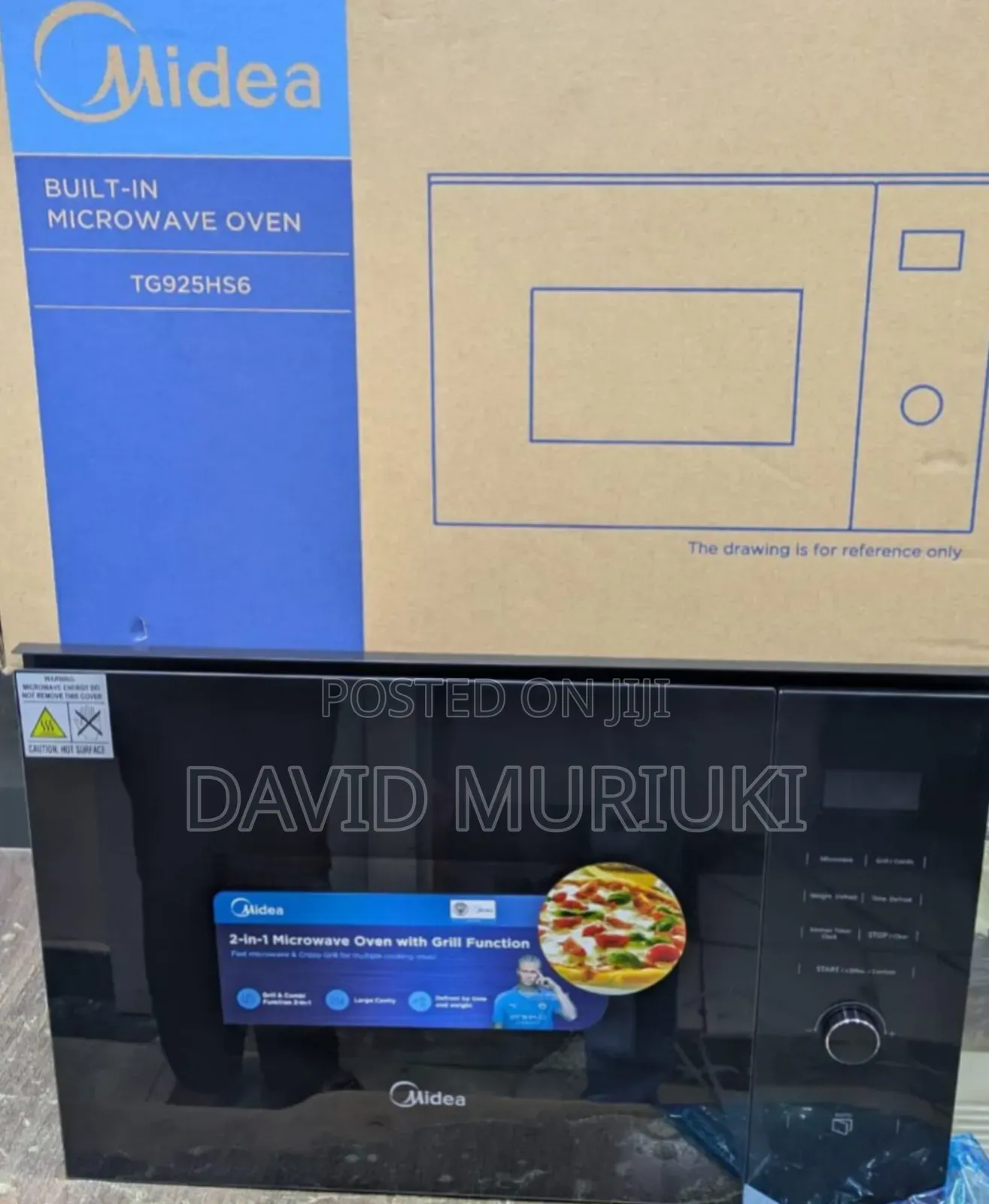 Midea 25L 900W Built in Microwave Oven AG925BVE-SS.