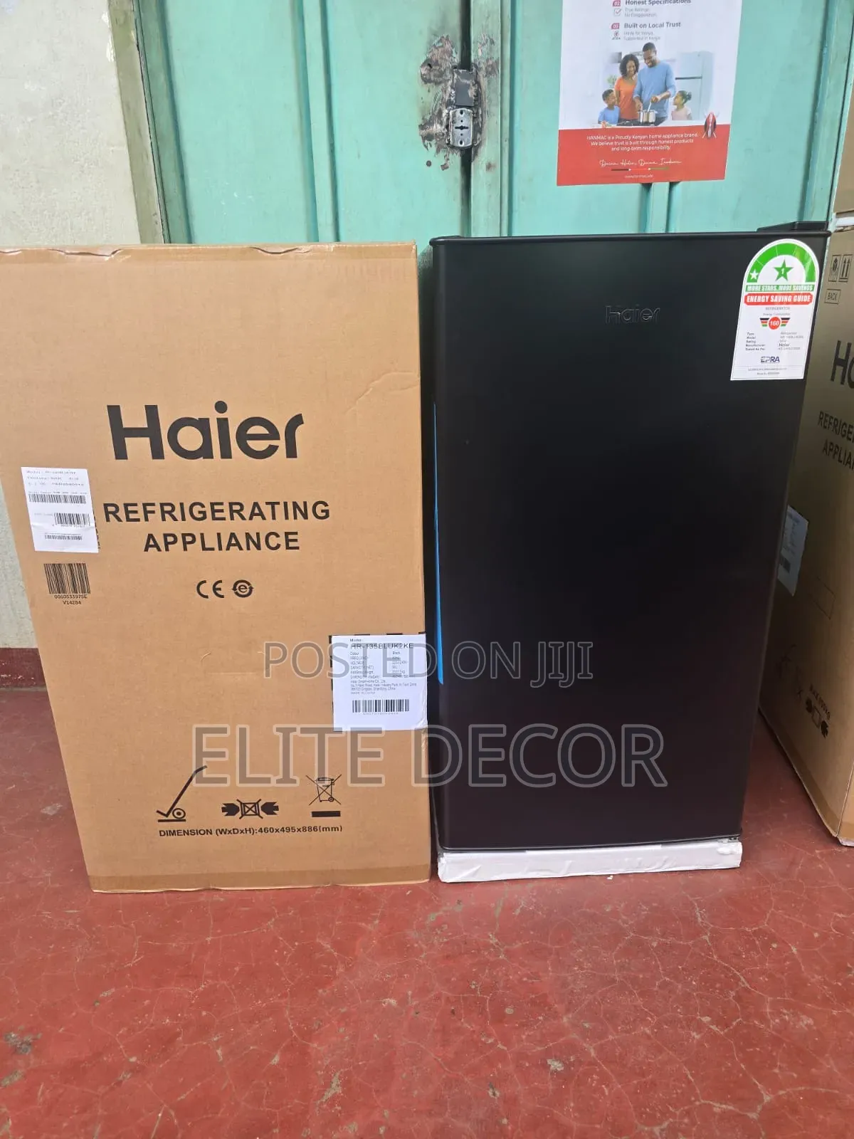 Haier HR-135BLUK2KE 90L Single Door Refrigerator – Black