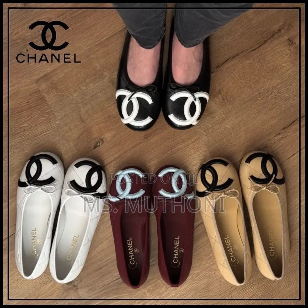 Chanel Coco Beach Cambon XL CC Ballet Flats