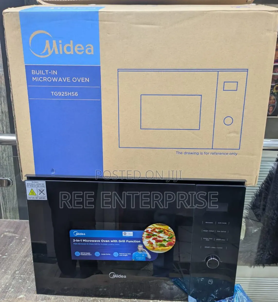Midea 25L 900W Built in Microwave Oven AG925BVE-SS