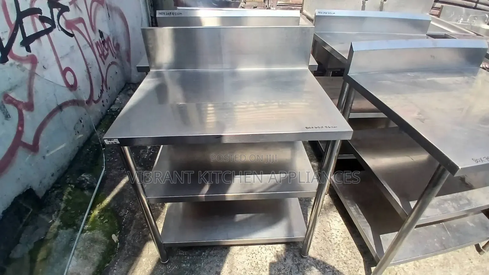 Tier Stainless Steel Commercial Table