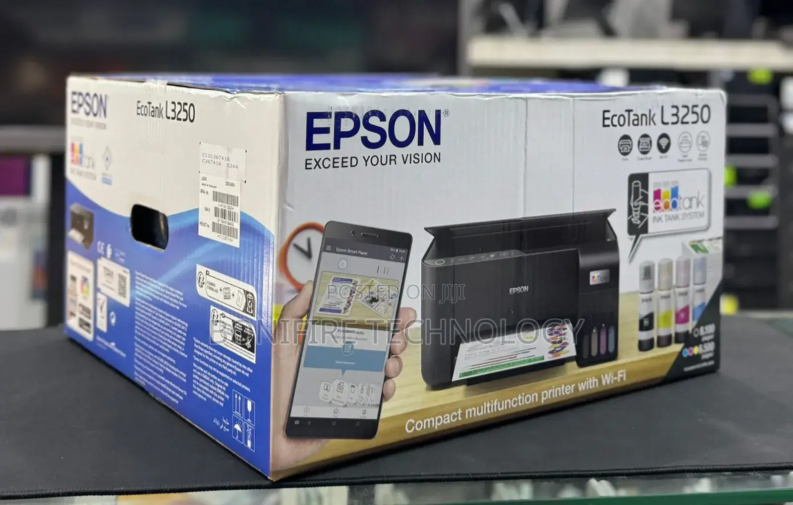 Epson L3250 All in One Printer
Copy,print and Scan
With WiFi
