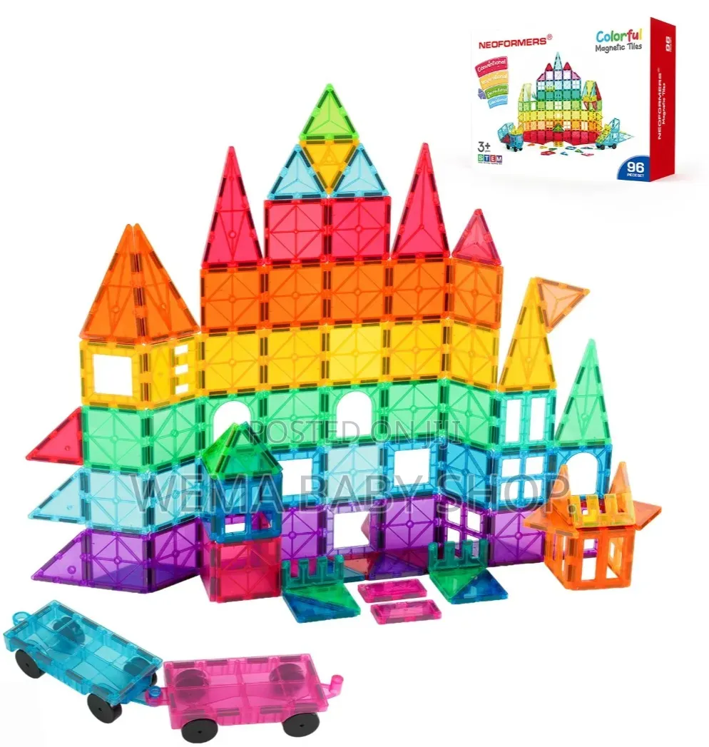 96PCS Magnetic Tiles Set