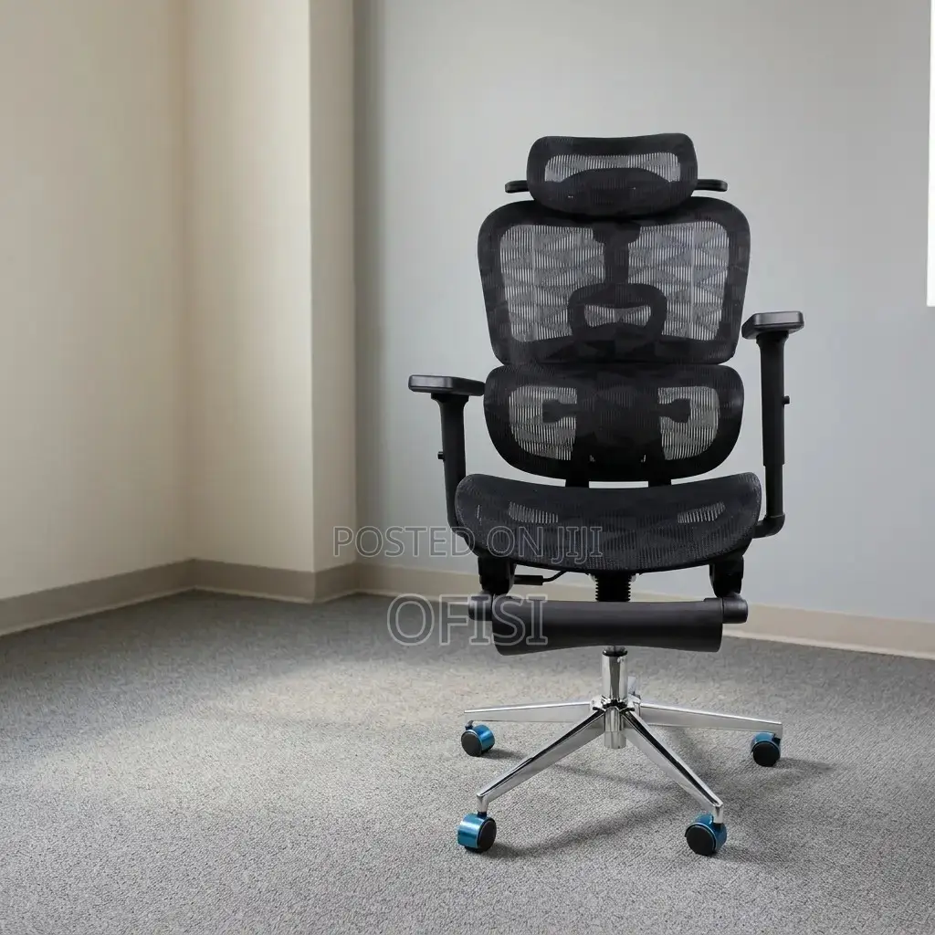 Office Chair; Ergonomic Office Chair With Footrest
