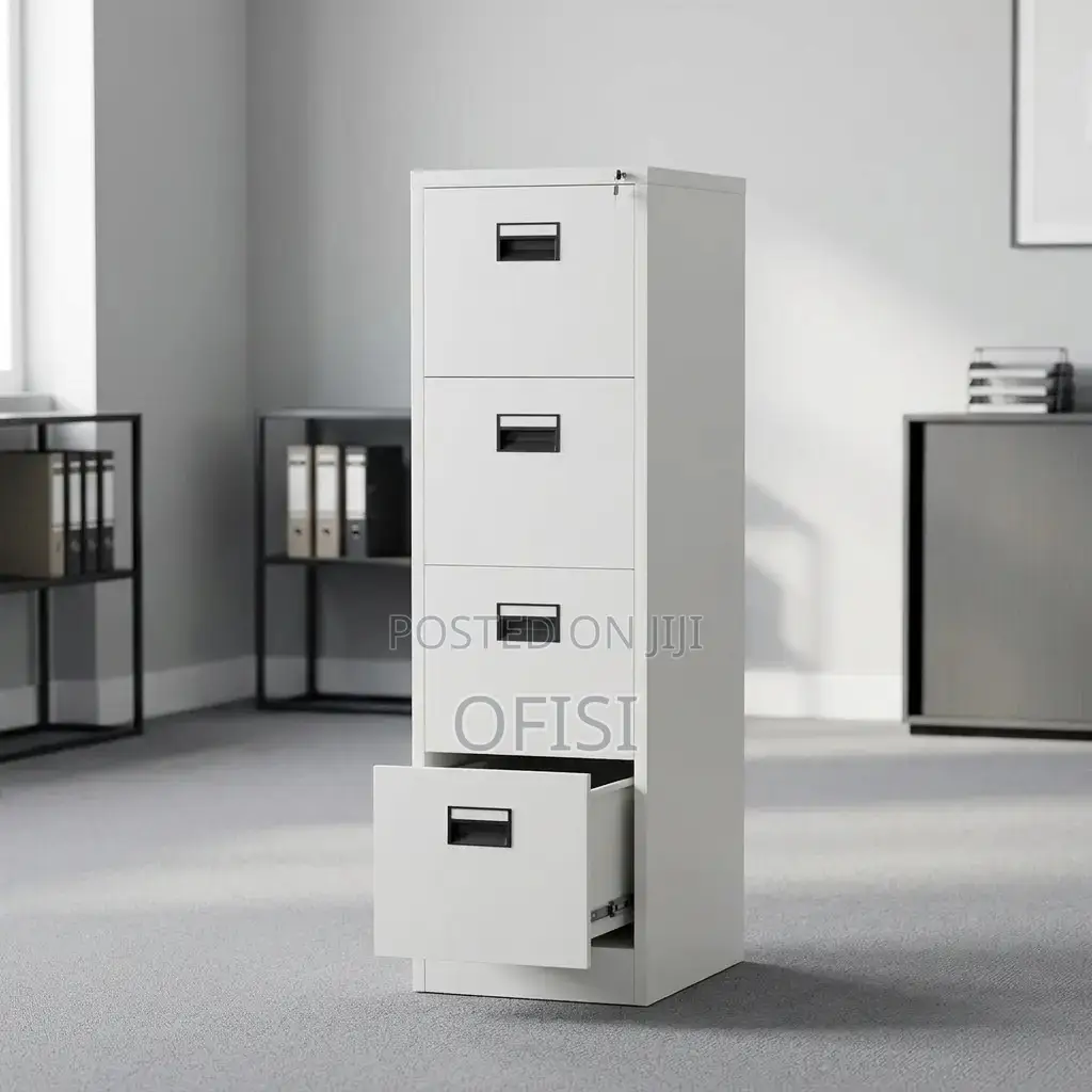 Office Cabinet; Steel Lockable 4-Drawer File Cabinet