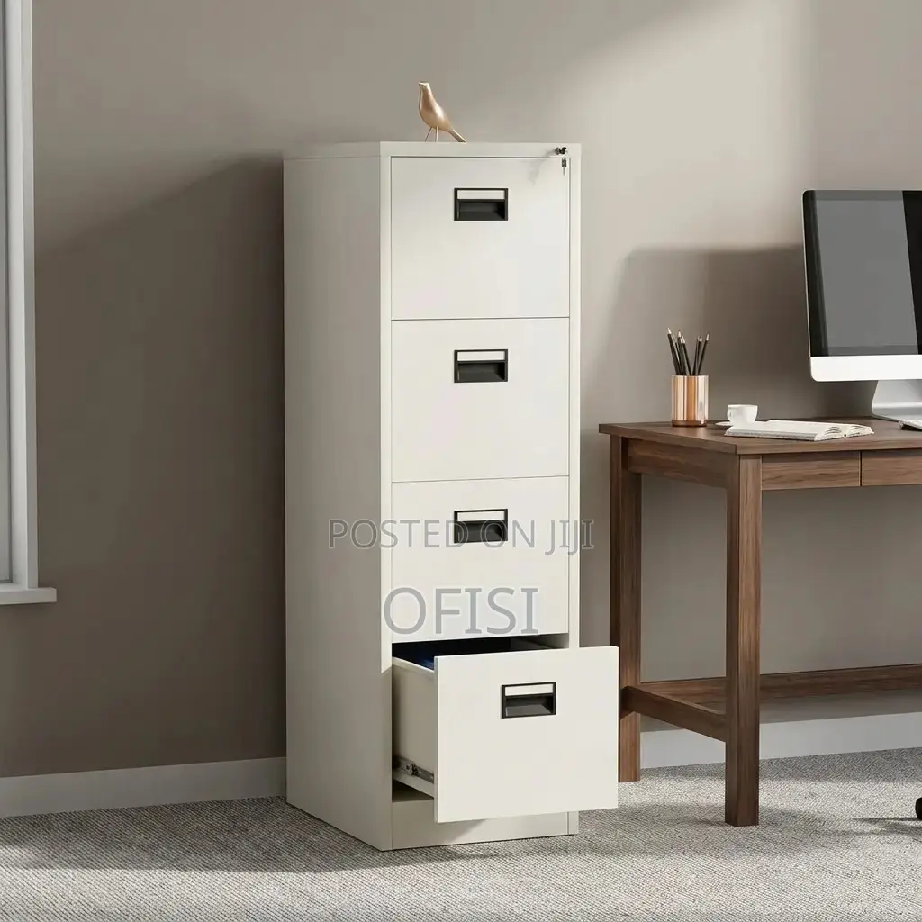 Office Cabinet; Steel Lockable 4-Drawer File Cabinet