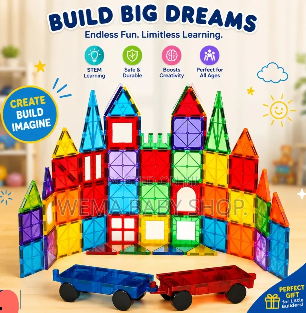 96PCS Magnetic Tiles Set