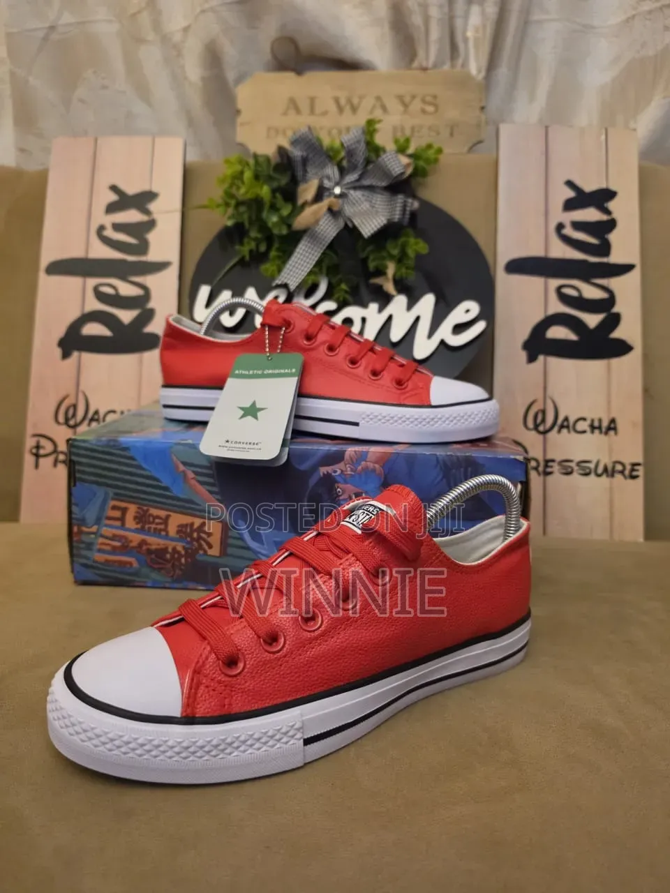 Leather Converse