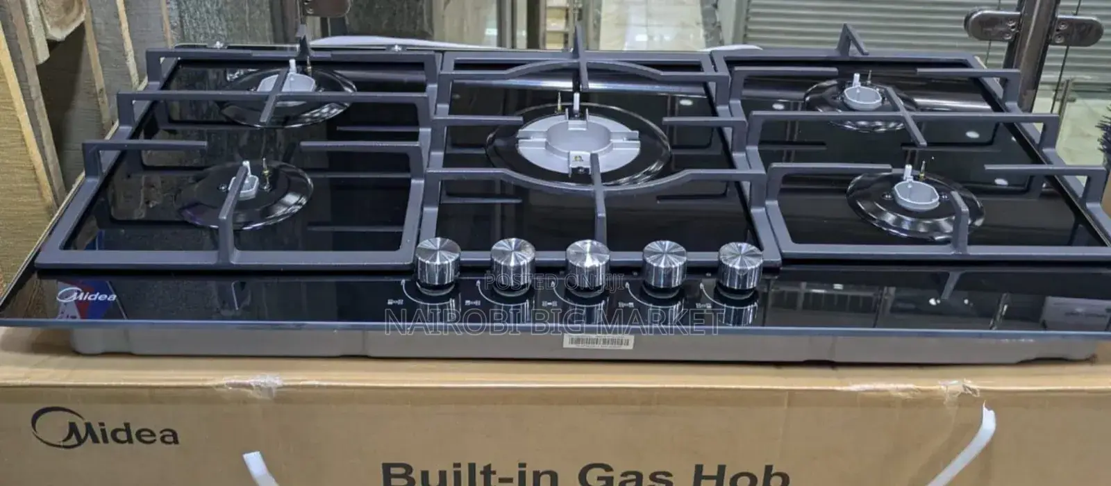 Midea 90cm SS Gas Hob MG90GQ095AL1B-BS