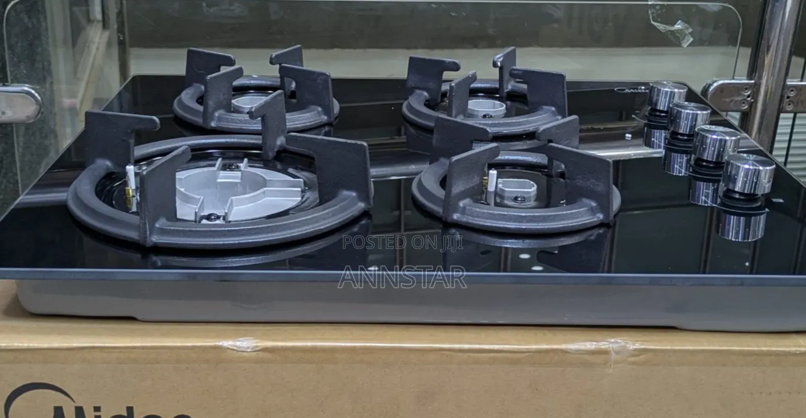 Midea 60cm SS Gas Hob Inbuilt Cooker