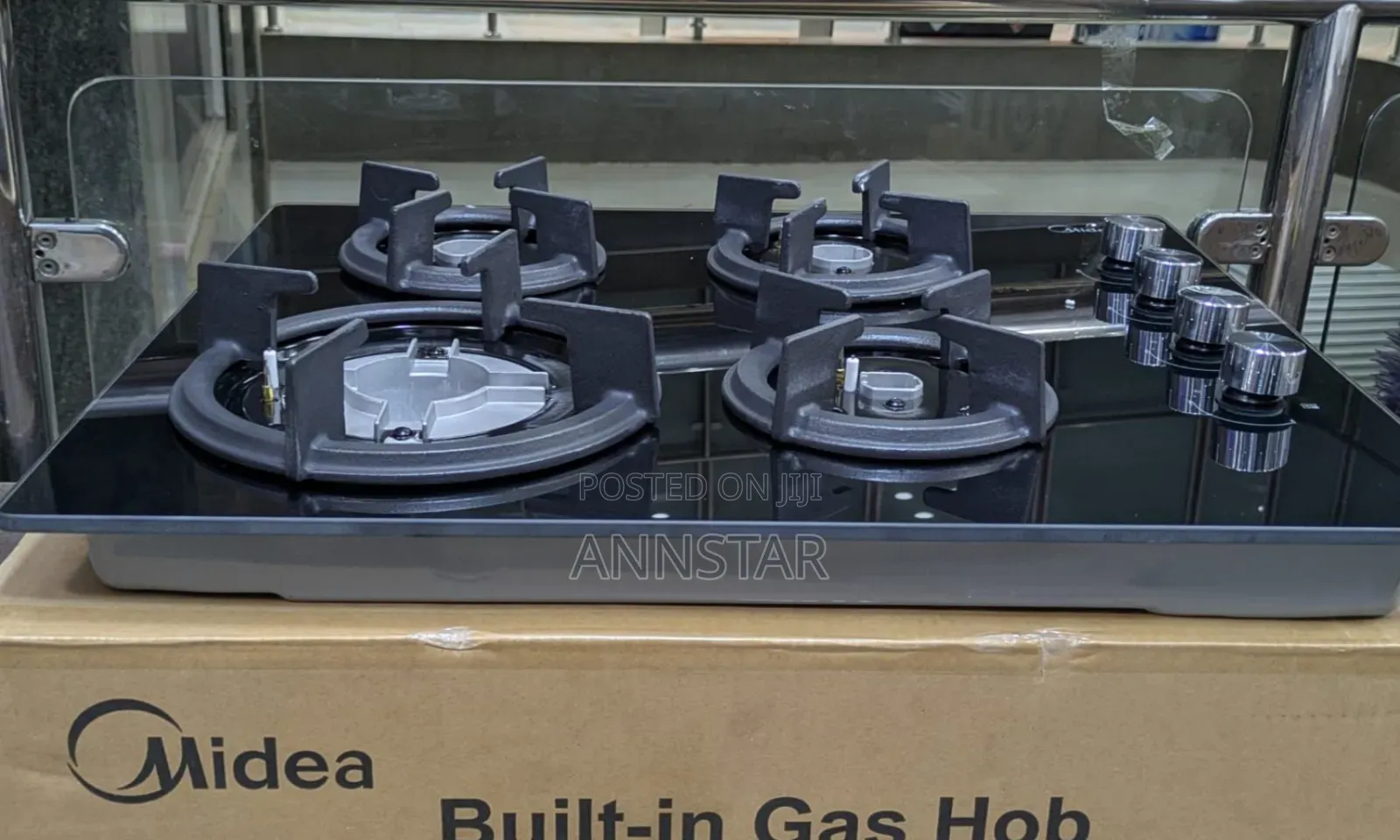 Midea 60cm SS Gas Hob Inbuilt Cooker