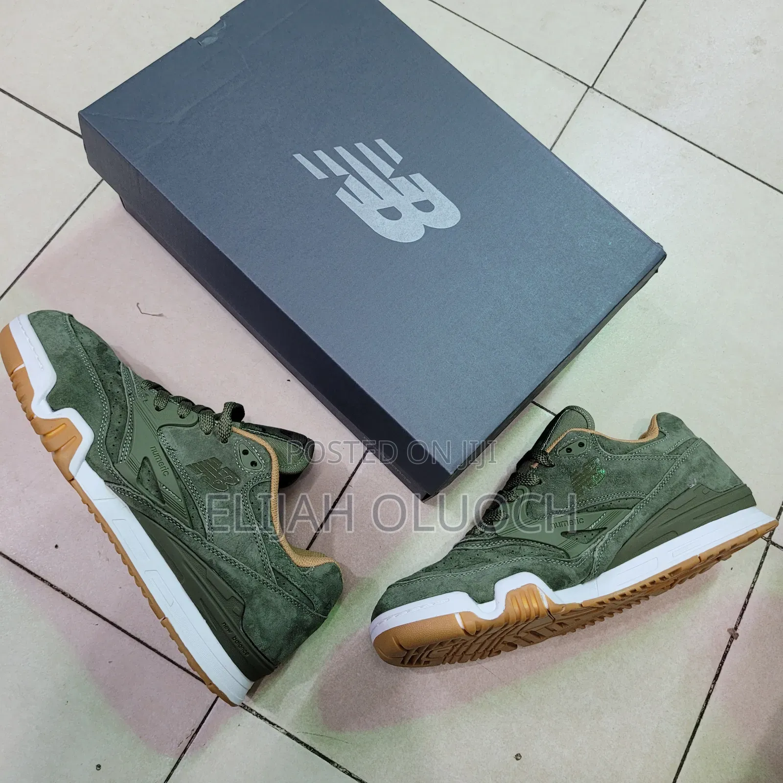 New Balance Numeric 770 Shoes in a "Dark Olivine" Green Colorway