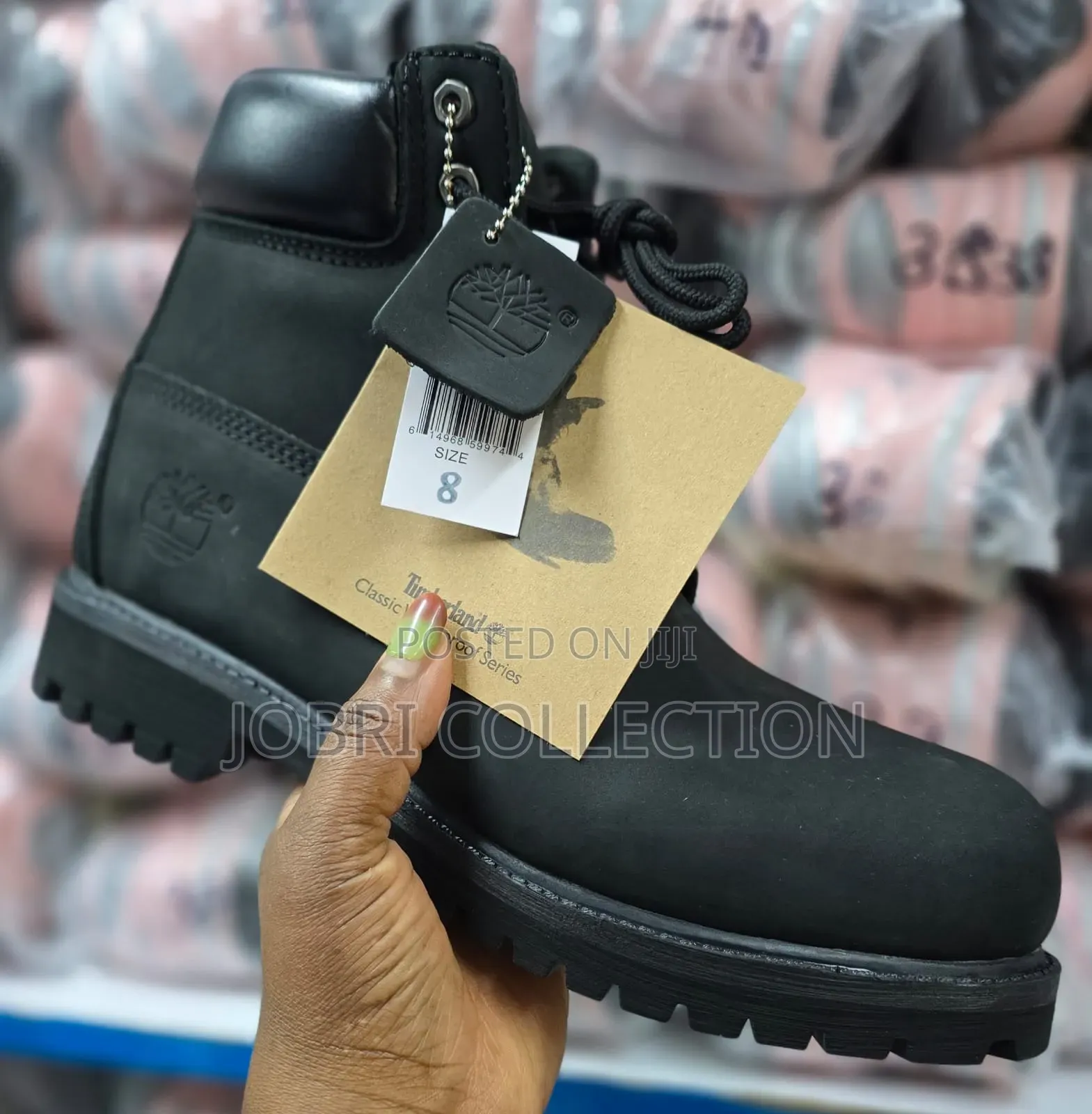 Black Timberland High Quality Leather Boots