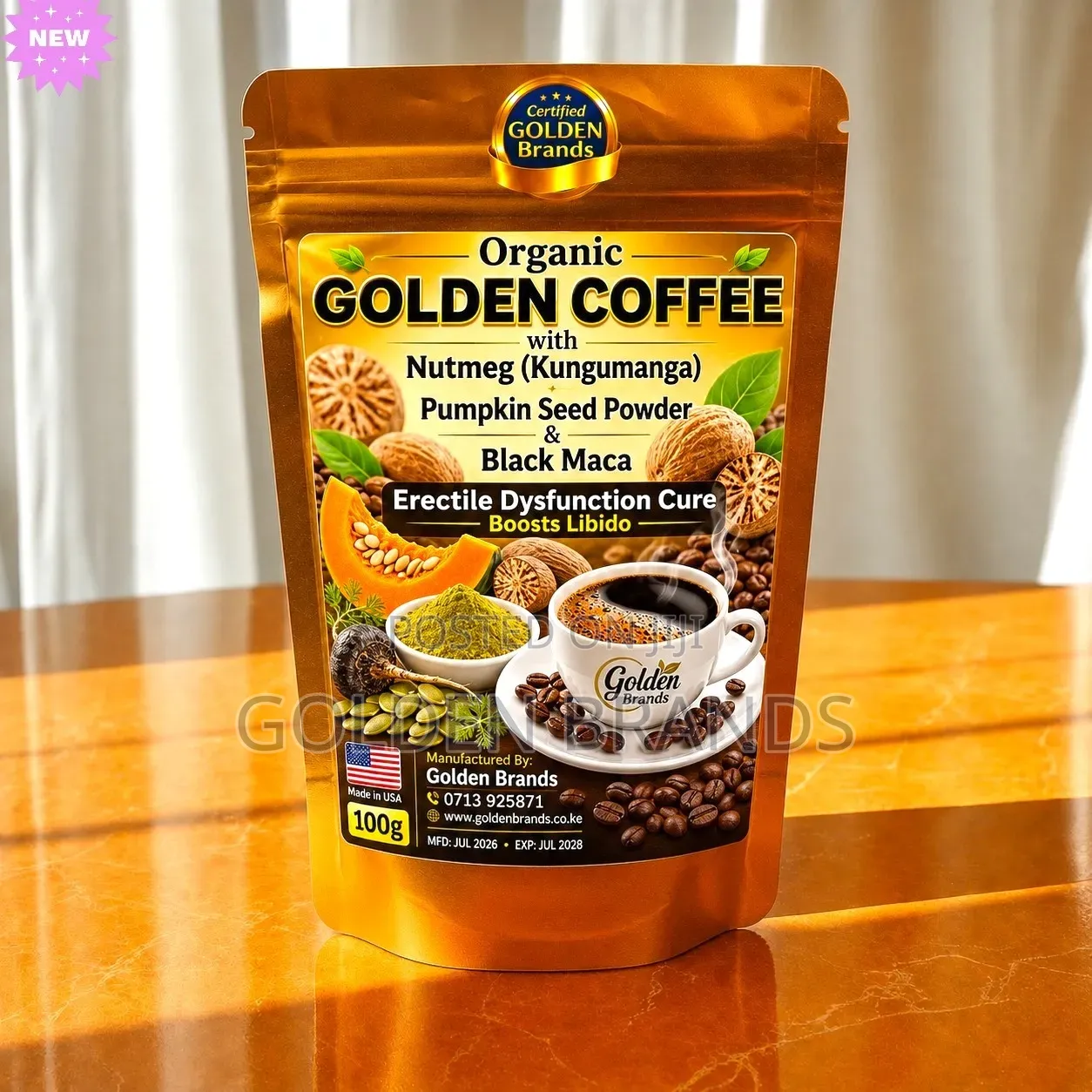 Powerful Libido Booster, 4 in 1 Powerful Ingredients 100gm
