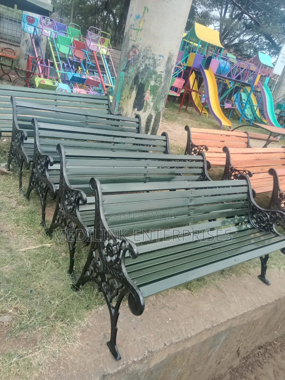 Umlazi All Weather Metallic Garden Outdoor Benches