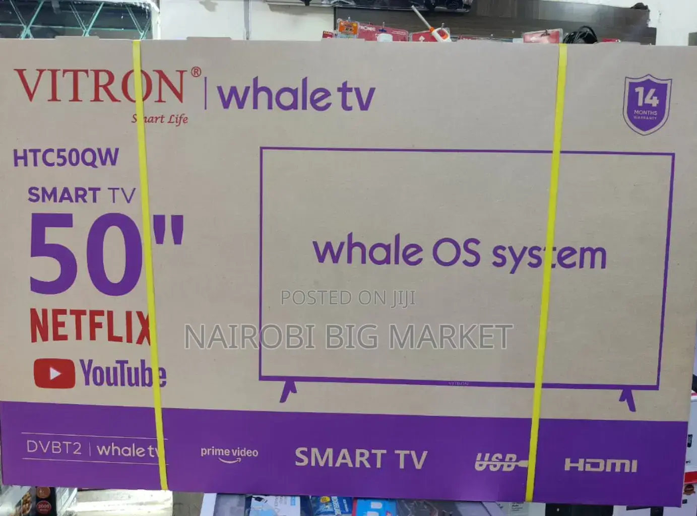 *Vitron 50" QLED Smart Whale TV HTC50QW Qled
