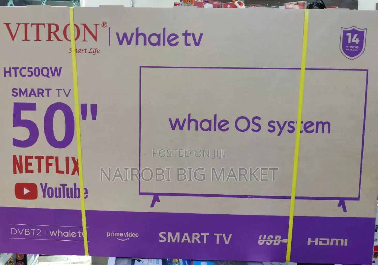 *Vitron 50" QLED Smart Whale TV HTC50QW Qled