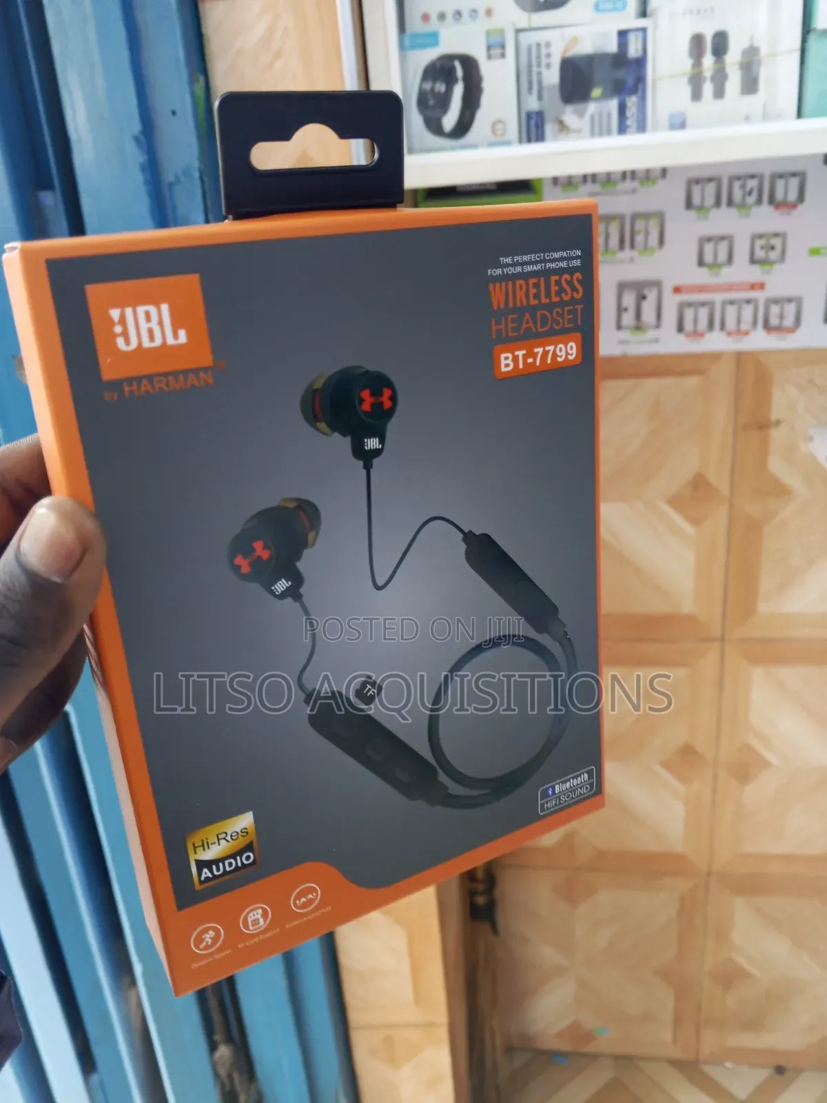 JBL BT-7799 Wireless Bluetooth Neckband Earphones With TF Card Support