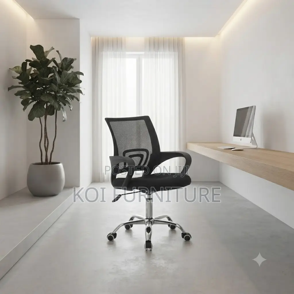 Office Chairs; Mid Backrest Ergonomic 360 Swivel Office Seat