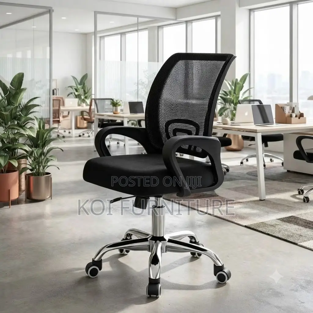 Office Chairs; Mid Backrest Ergonomic 360 Swivel Office Seat