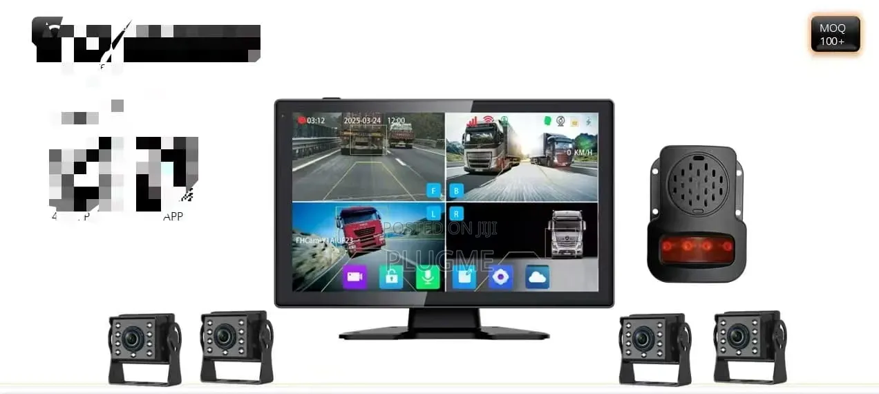4 Lens Surveillance Cameras Commercial Vehicles (Trucks and Matatus)