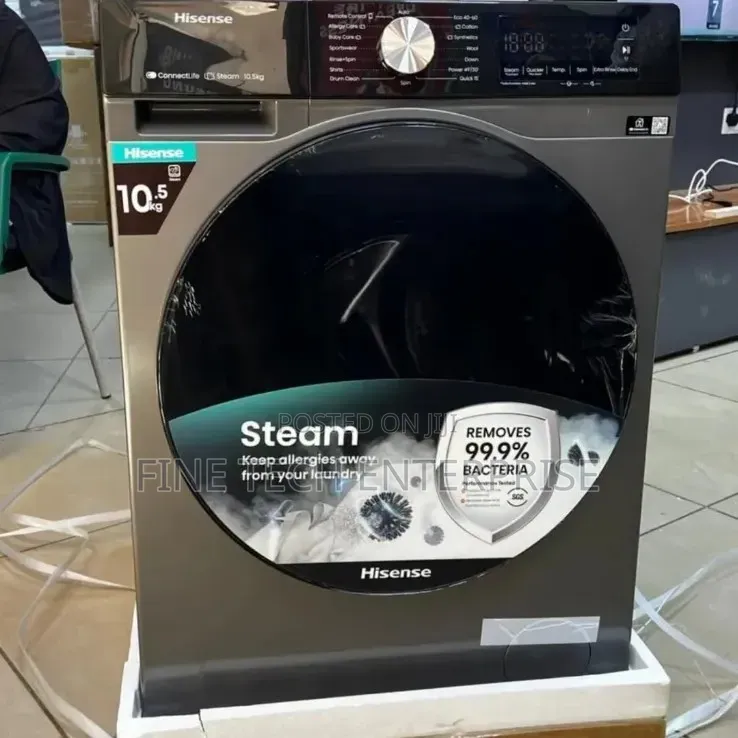 Hisense Washing Machine Front Load 10.5kg Available