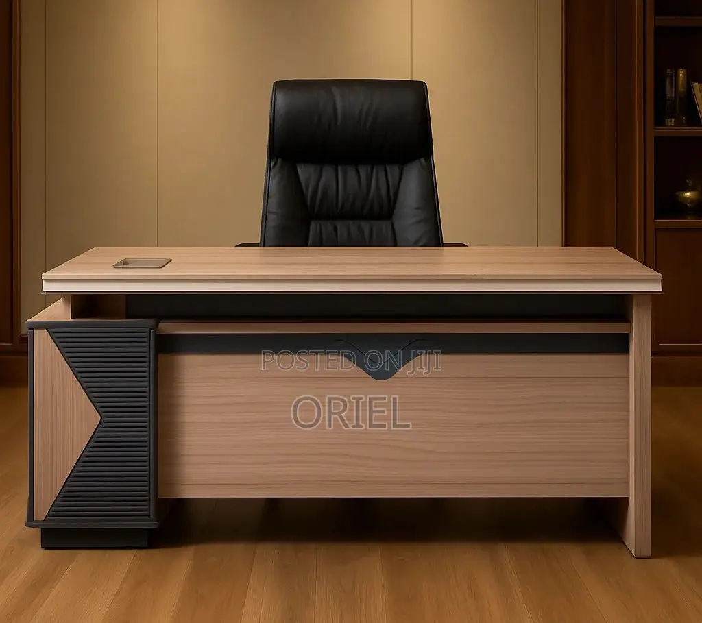 Office Desk : 1600MM Executive Office Desk With Cable Management