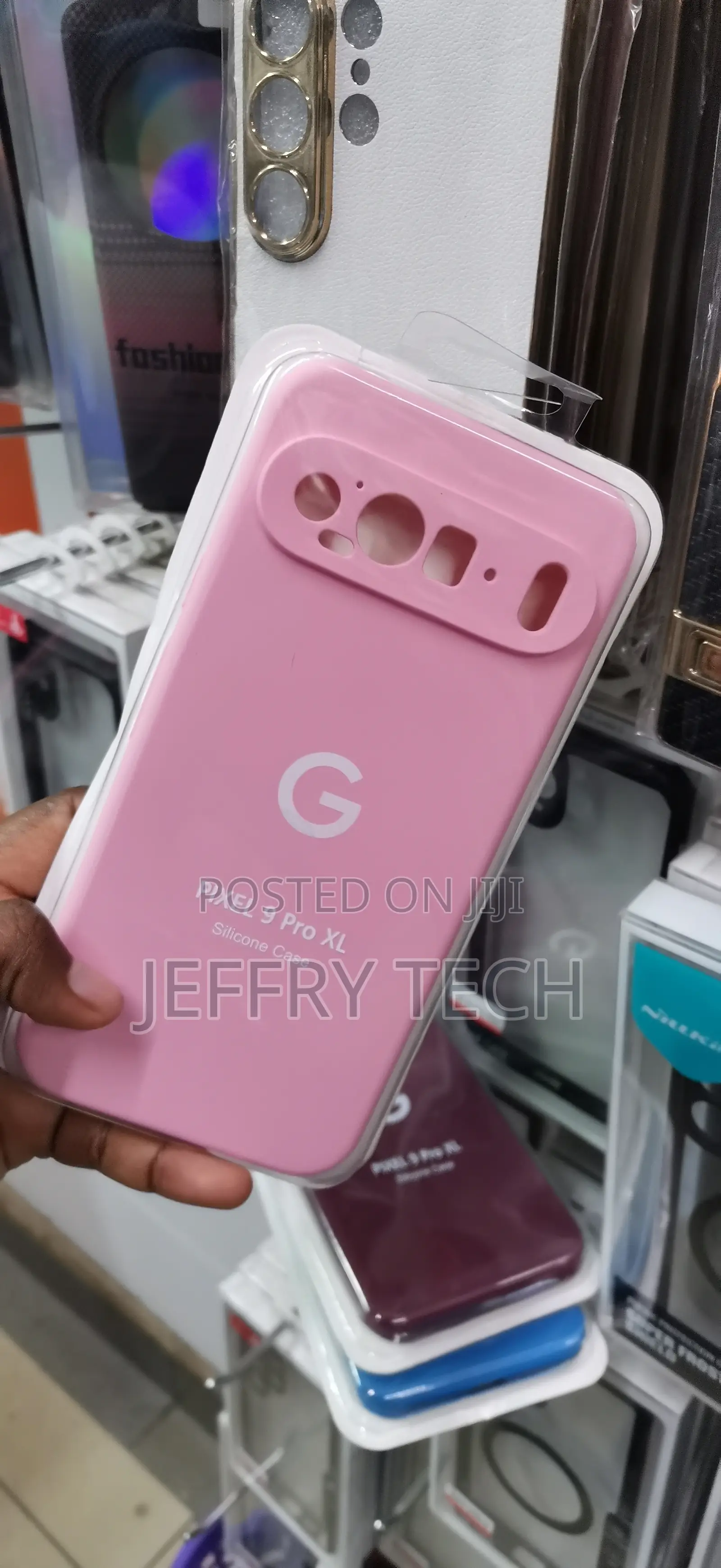 Pink Silicone Protective Case Explicitly Branded for The