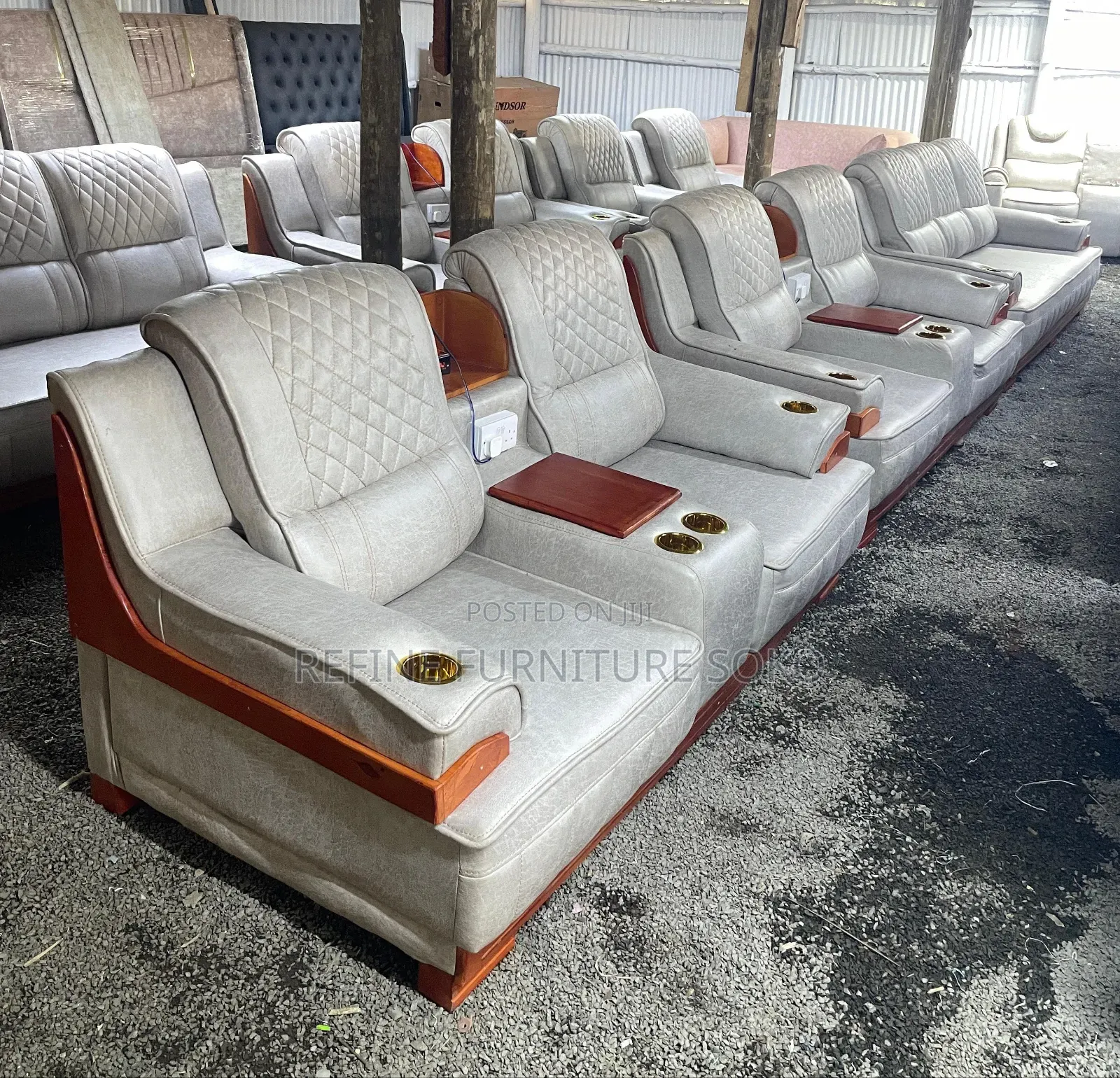 Morden Arabic Sofa With Charging System Appliances Plus Cup Holder