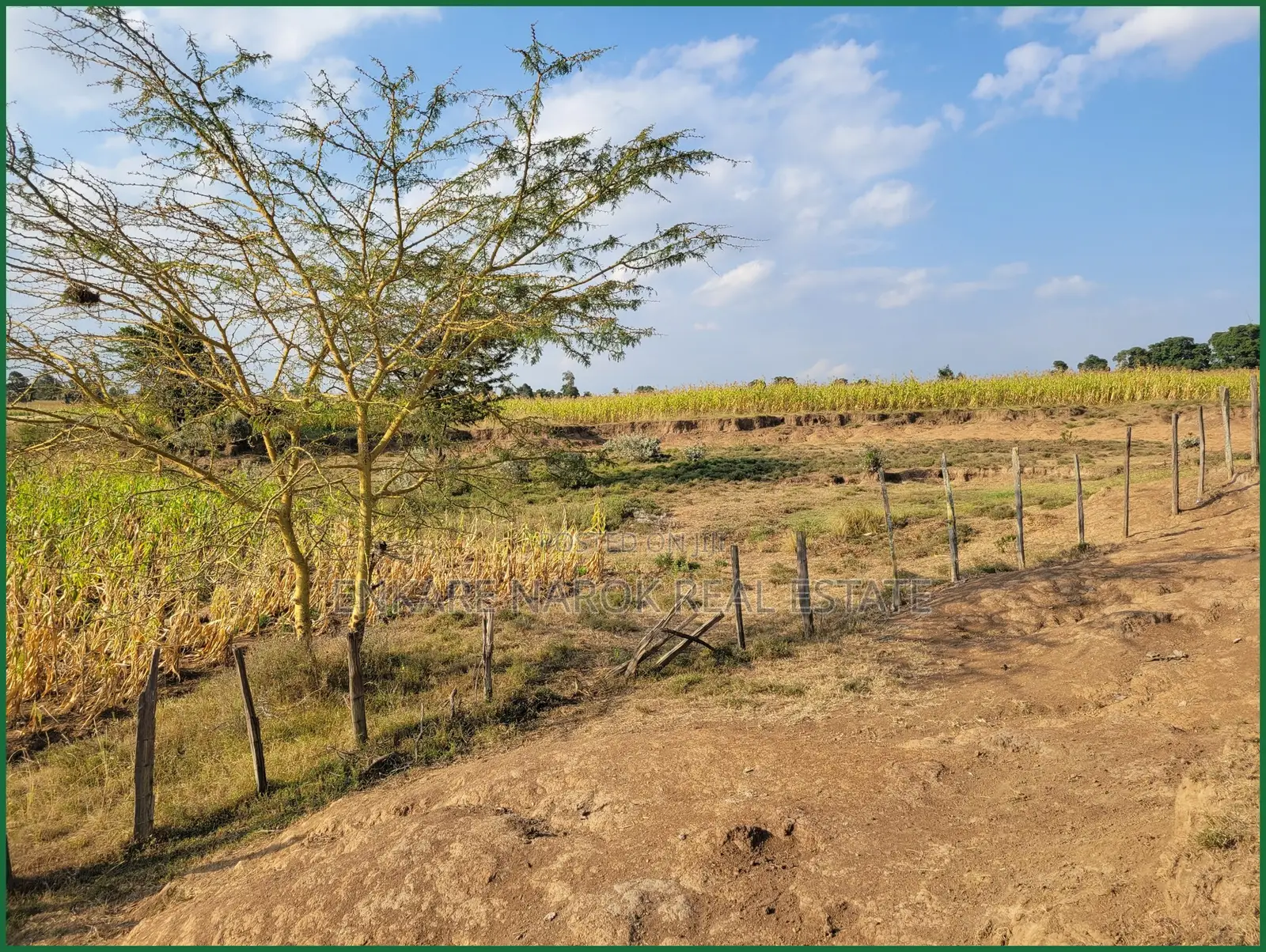 10 Acres of Fenced Agricultural Land for Sale in Olorroito, Narok