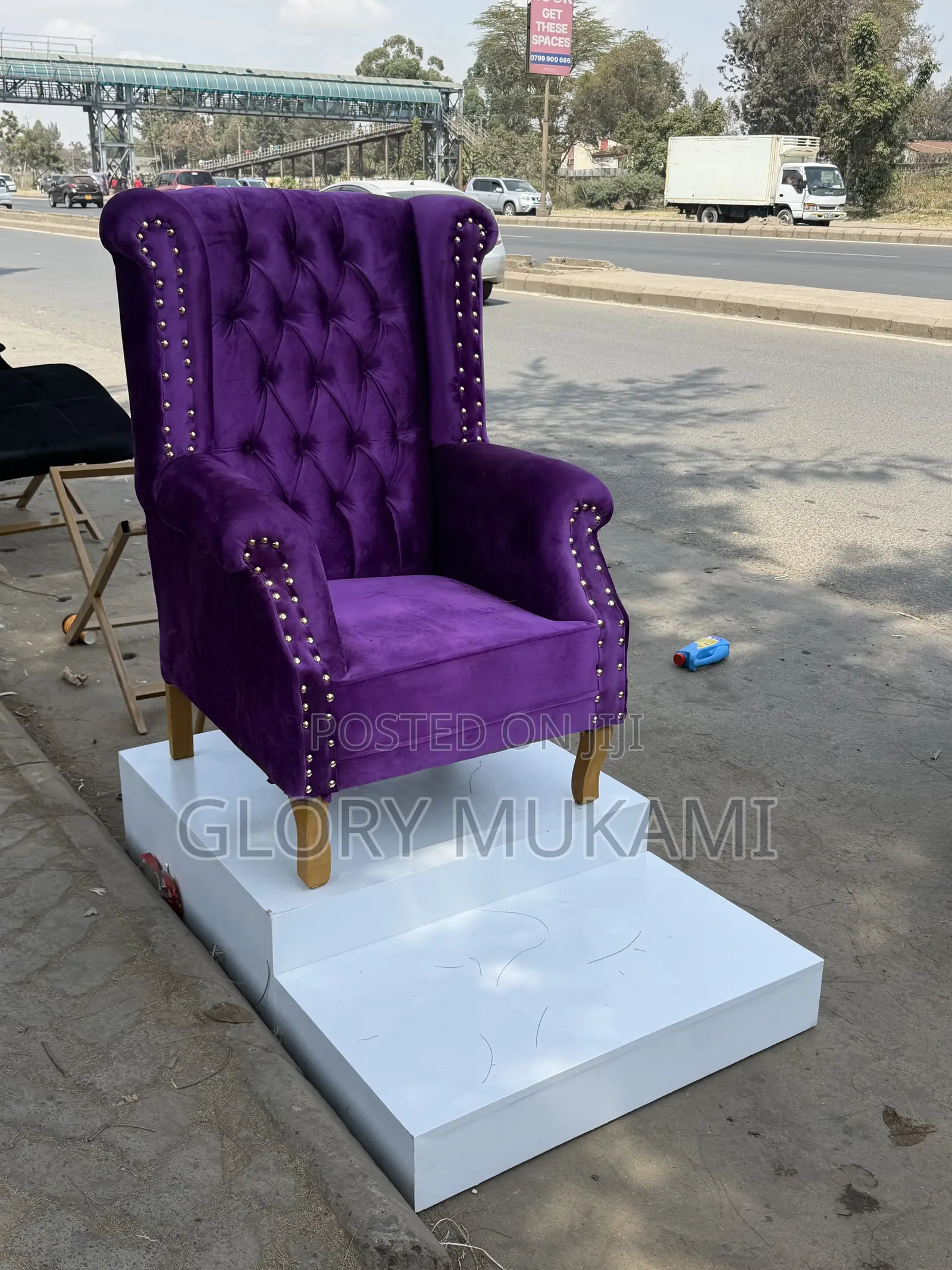 Purple King Size Pedicure Chair