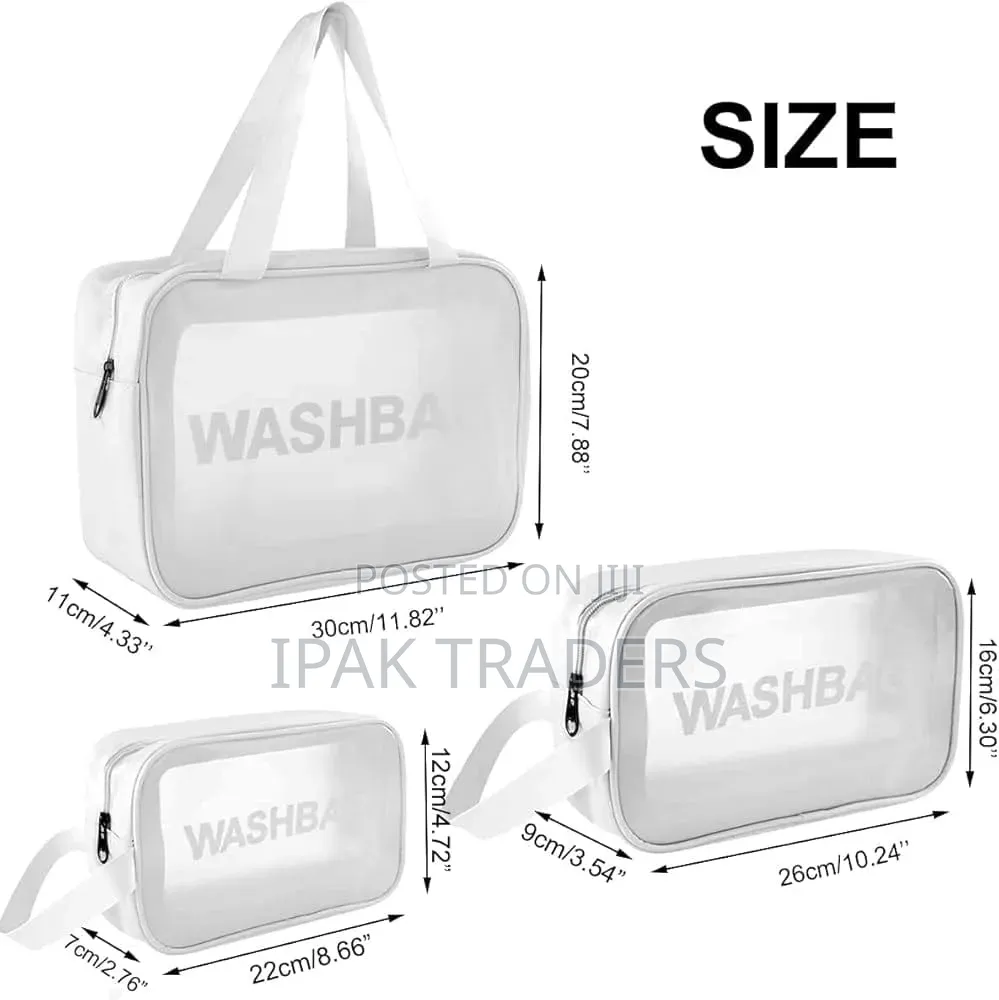 3pcs Waterproof Cosmetic/ Toiletry Portable /Wash Bag